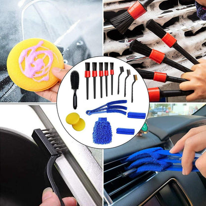 Premium Car Cleaning Accessories ( 15 pcs of brush kit )