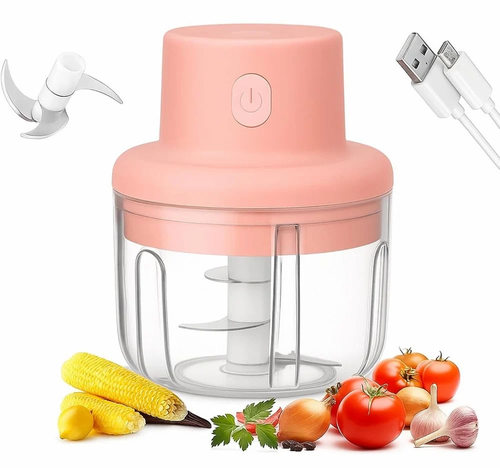 Portable Electric Mini Food Chopper – USB Rechargeable
